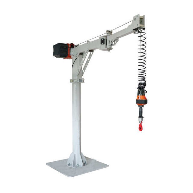 Load 1000KG  Workshop 3 Ton Free Standing Floor Mounted Jib Crane Luffing Jib Tower Crane Price