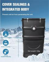 Composteur industriel pour jardin, capacité jusqu'à 110 L de matériau compostable, efficace, avec conservation thermique du compost