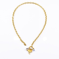 Collier tendance en acier inoxydable 304 avec pendentif étoile de mer classique, prêt à offrir, sans ternissement, élégant, accessoire de bijouterie