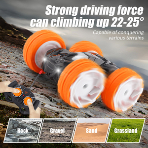 1/20 40MHz Mini đua điện off road diễn viên đóng thế xe đồ chơi đôi bên 360 xoay điều khiển từ xa diễn viên đóng Thế RC xe - Product Image 5