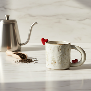 Nueva Taza <span class=keywords><strong>de</strong></span> Café <span class=keywords><strong>de</strong></span> Cerámica con Forma <span class=keywords><strong>de</strong></span> Corazón, Asa en Forma <span class=keywords><strong>de</strong></span> Corazón, Resistente a Altas Temperaturas, Apta <span class=keywords><strong>para</strong></span> Lavavajillas y Microondas, <span class=keywords><strong>para</strong></span> <span class=keywords><strong>el</strong></span> Desayuno en Pareja - Product Image 5