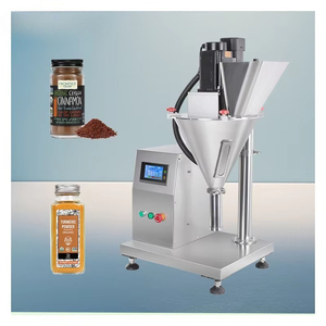 เครื่องบรรจุผงกาแฟแบบกึ่งอัตโนมัติความแม่นยำสูง 0.1-100 กรัม พร้อมหัวจ่ายแบบ Auger สำหรับบรรจุถุงอาหาร เครื่องจ่ายผงแบบตั้งโต๊ะ - Product Image 1