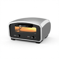 Horno Eléctrico para Pizza Anbolife, con Piedra para Hornear, 13 Pulgadas, Interior/Exterior, IPX4, Piedra Giratoria para Pizza, 90-430°C, 6 Modos de Cocción, de Sobremesa, OEM