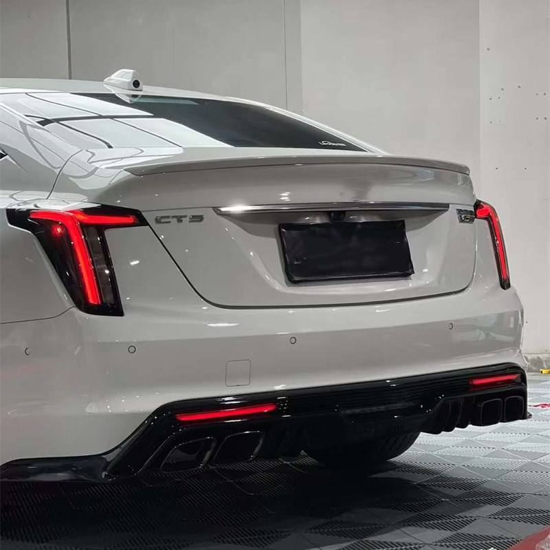 Rear Diffuser Bumper Lip for Cadillac CT5 2020-2023 Car Diffuse with ...