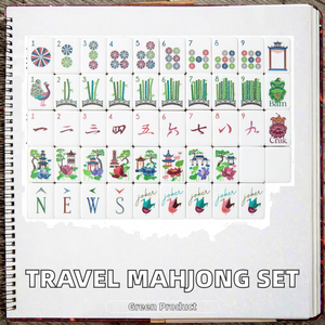 Juego de Mahjong Americano Personalizado de Lujo, Juego de Mahjong de Viaje de Acrílico de Singapur, Mesa de Entretenimiento - Product Image 2