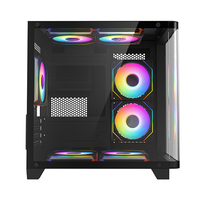Boîtier Micro ATX AntarcChill en verre trempé de haute qualité, pour jeux, ordinateurs de bureau, tours d'ordinateurs, châssis d'ordinateurs