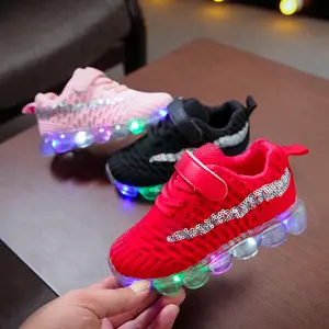 LED Light Up Children's Shoes New Arrival Boys Casual Sneakers Girls Soft-Soled Light Shoes