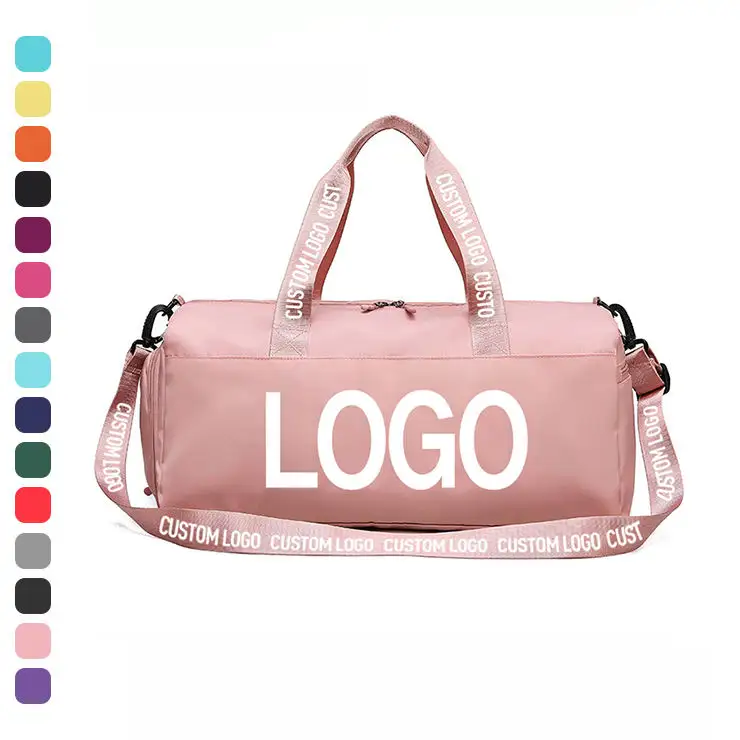 Custom design water proof teen girls dance duffel bag fitness handbags traveling weekender sports duffle bags with custom print