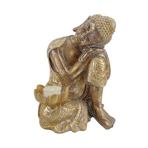 Statue de <span class=keywords><strong>bouddha</strong></span> thaïlandais <span class=keywords><strong>en</strong></span> résine, Figurines feng shui, bouddhisme assis, décoration de salon, maison - Product Image 2