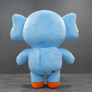 Precio de fábrica fabricante personaje de dibujos animados inflable Popular elefante mascota disfraz para <span class=keywords><strong>alquiler</strong></span> comercial publicidad - Product Image 4