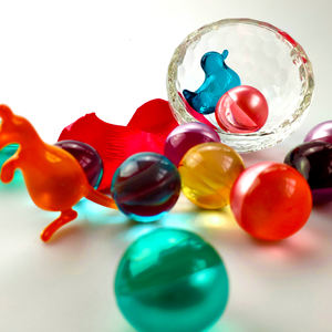 Perlas de Baño de Aceite Esencial Transparentes Megio, Perlas de Baño Veganas Coloridas, Limpiadoras, Calmantes y Aromáticas, para SPA Relajante - Product Image 4