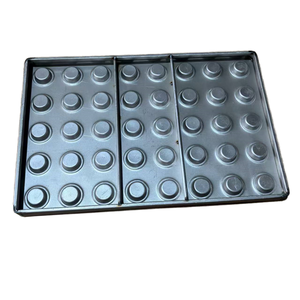 Molde para Mini Cupcakes de Acero Aluminizado, Tamaño de Bandeja 600*400mm, 40 Cavidades, Molde Redondo para Mini Muffins de Grado Alimenticio para Producción de Pasteles - Product Image 5