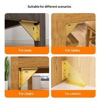 Support de renforcement pour lit en bois, stabilisateur anti-tremblement pour cadre de lit, plaque fixe triangulaire en stratifié