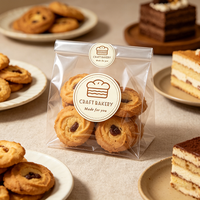 Etiquetas Adhesivas Personalizadas para Panadería, Resistentes al Calor, Transpirables, Impermeables, con Código de Barras, de Vinilo, para Bolsas de Repostería y Pasteles