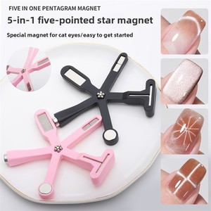 Outil magnétique 6-en-1 pour effet œil de chat, stylo magnétique puissant pour vernis gel, outil portable et amovible pour la manucure et le nail art - Product Image 2