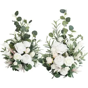 2Pieces Wedding Arch Flowers Sunflowers Decor Rustic Artificial Flower  Garland