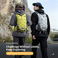Sac à dos de montagne unisexe en nylon résistant à l'eau, grand compartiment portable, sac à dos de sport de plein air pour la randonnée quotidienne et les voyages