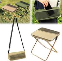 Tabouret pliant d'extérieur portable ultraléger, petit banc de voyage, chaise de pêche et de camping