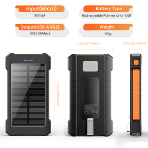 Nuove Idee di Prodotto 2026: Power Bank Solare Portatile da 8000mAh Reali con Torcia LED, Batteria Esterna ad Alta Capacità - Product Image 4
