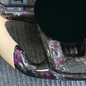 Accessoires de pièces automobiles Volant de bateau Volant en fibre de carbone forgé Personnalisé pour Toyota Yaris - Product Image 5