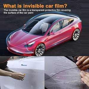 Película Protectora de Pintura para Automóvil de TPU Precortada de 8.5 Mil para Tesla Model Y 2017-2024, Película Transparente Mate Protectora Contra Rayones - Product Image 2