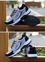 Rahat hava yastığı kauçuk taban örgü erkek spor koşu ayakkabıları