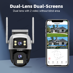 Hongnaer không dây Wifi 4G LTE nhà thông minh ngoài trời Mạng PTZ <span class=keywords><strong>IP</strong></span> <span class=keywords><strong>Camera</strong></span> ống kính kép V380 Pro 4G Sim Thẻ wifi an ninh <span class=keywords><strong>CCTV</strong></span> <span class=keywords><strong>Camera</strong></span> - Product Image 2