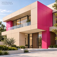Panneau composite en aluminium de haute qualité Alucobond 4 mm PVDF ignifuge, couleur unie, revêtement mural ACP