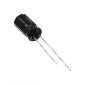 ตัวเก็บประจุแบบมีรูผ่านรู UVY2DR33MED1TD 20% uF 0.33 uF แบบรัศมี200V - Product Image 1