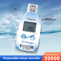 Thermomètre numérique TempU08, enregistreur de données USB, surveillance de la température et de la pression, affichage LED, contrôle par application intelligente, OEM