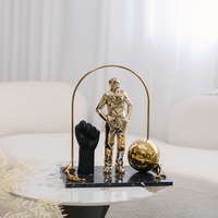Nouveau Design Unique Créatif Décorations De Noël Hôtel De Luxe Salon Boule En Métal Décoration De Luxe Articles De Décoration À La Maison