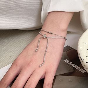S925 Sterling Silver <b>Bracelet</b> <b>Adjustable</b> Pull Out Design For Women Everyday Wear - Product Image 4