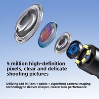 Caméra endoscopique HD étanche IP67 avec zoom 2X pour téléphone portable, réparation automobile, sonde industrielle pour canalisations d'égouts, maintenance de machines, inspection murale