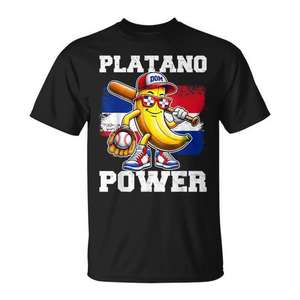 Camiseta con la bandera de República Dominicana de Platano Power para niños pequeños - Product Image 1