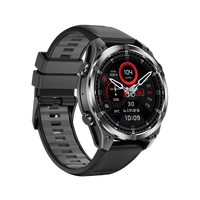 Montre connectée de luxe HD300 avec écran AMOLED, étanche 3ATM, lampe torche pour sports de plein air, suivi santé et sommeil, bracelet en gel de silice