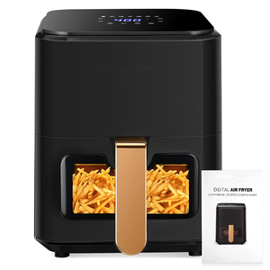 Aifa airfryers สมาร์ท 4 ลิตรไฟฟ้าสมาร์ทดูอาหารภายในสีขาวสีดํา 4L 6L 8L กระจกที่มองเห็นได้ดิจิตอลทอดอากาศ - Product Image 2