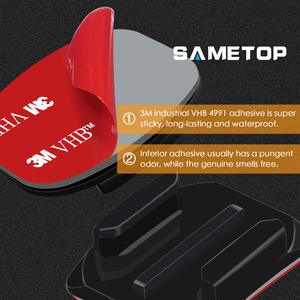 Kit de fixation adhésive HONGDAK, coussinets adhésifs pour caméras <span class=keywords><strong>GoPro</strong></span> <span class=keywords><strong>Hero</strong></span> 12 11 10 9 8 <span class=keywords><strong>7</strong></span> 6 5 4 Noir Argent - Product Image 4
