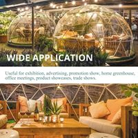 Tentes dôme de Camping en plein air transparentes 8-10 personnes géodésique PVC en plastique transparent jardin bulle Igloo fête dôme tentes pour événements