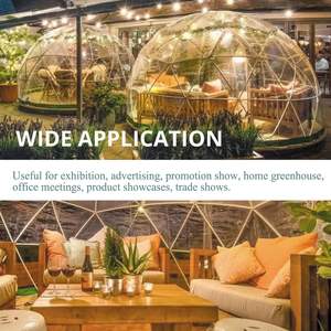 Tentes dôme de Camping en plein air transparentes 8-10 personnes géodésique PVC en plastique transparent jardin <span class=keywords><strong>bulle</strong></span> Igloo fête dôme tentes pour événements - Product Image 6