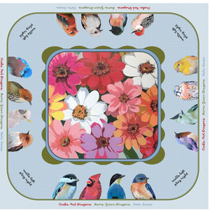 Tuiles de Mahjong en acrylique à 4 couches, motif Feuille de Ginkgo du Kentucky, avec 10 tuiles Joker Oiseaux et 8 motifs Fleurs Sauvages, collection Botanical <span class=keywords><strong>Bird</strong></span> & Blossom - Product Image 5