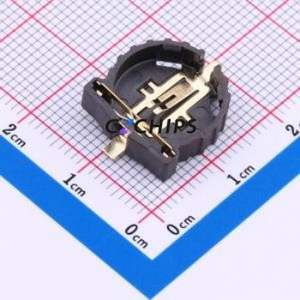 BS-12-B3AA013-R Button & Strip Battery Connector SMD Connector Battery Holder CR1225 Phosphor Bronze Gold - Product Image 1