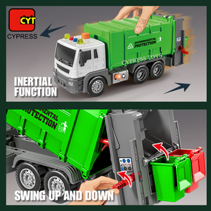 Juego <span class=keywords><strong>de</strong></span> Vehículos <span class=keywords><strong>de</strong></span> <span class=keywords><strong>Basura</strong></span> <span class=keywords><strong>de</strong></span> Plástico, Modelo <span class=keywords><strong>de</strong></span> Camión <span class=keywords><strong>de</strong></span> Simulación <span class=keywords><strong>a</strong></span> <span class=keywords><strong>Escala</strong></span> 1:16 para Niños - Product Image 5