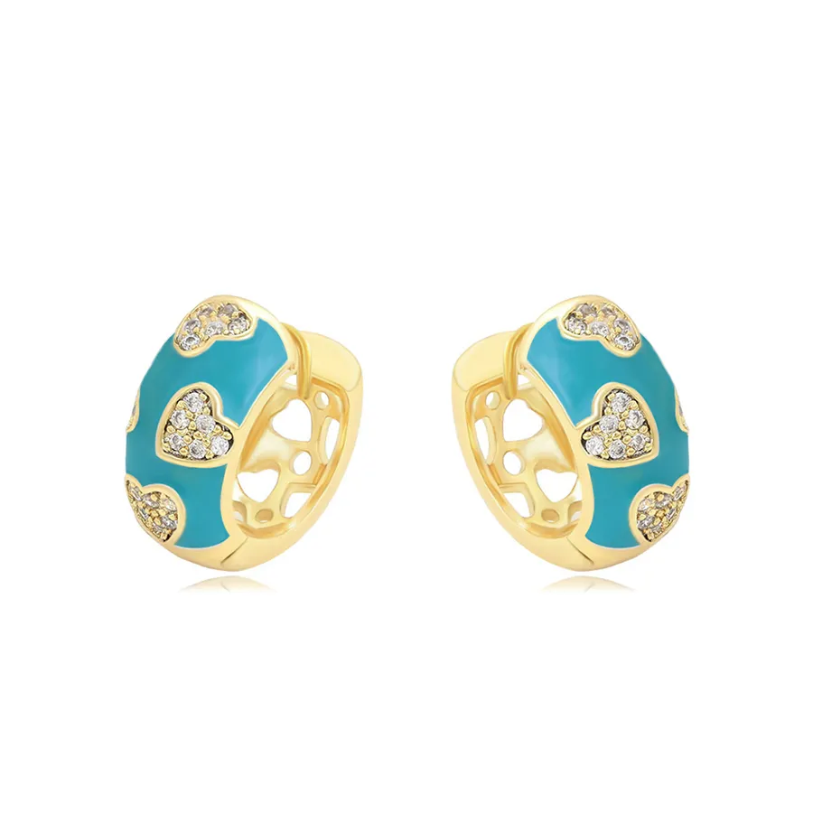 XUPING-pendientes de circonia cúbica para mujer, aretes, zirconia, circonita, zirconita, color dorado, 14K, precio barato, A00915308