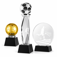 Trophée personnalisé en cristal avec base en métal doré – Meilleur Employé, Champion d'Équipe, Réunion Annuelle, Compétition – Vente en Gros