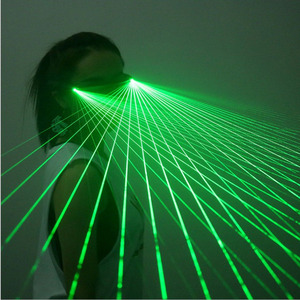 Gants laser LED rechargeables rouge et vert à 10 faisceaux, lunettes laser de scène pour DJ, boîte de nuit, bar, fête, accessoires de spectacle <span class=keywords><strong>Laserman</strong></span> - Product Image 2