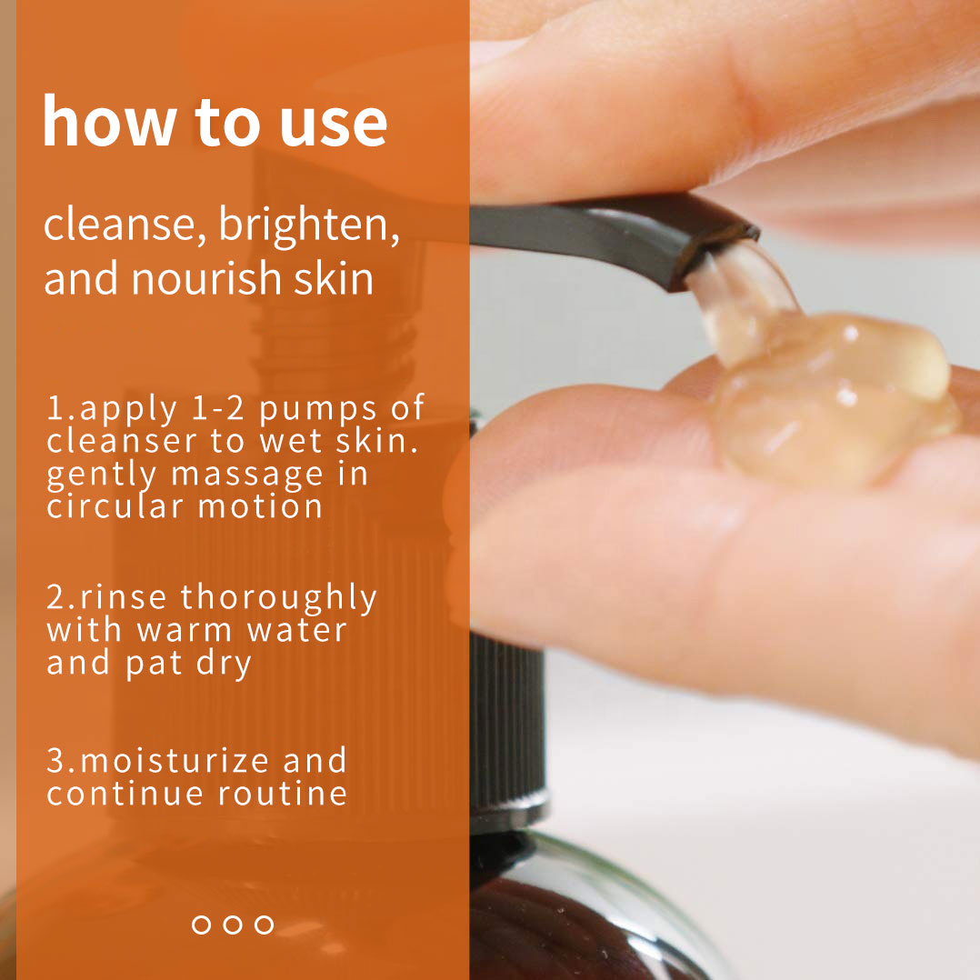 Hot Selling High Quality Natural Organic Skin Care Face Wash Deep Cleansing Blackhead Remover Vitamin C Facial Cleanser