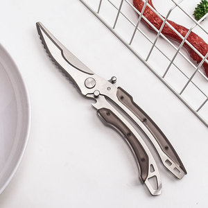<b>Kitchen</b> Scissors Stainless Steel Heavy Duty Chicken Bone Shears Household Food Cutter For Meat Duck Neck Carcass - Product Image 3