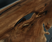 Table époxy en résine en bois massif pour table à manger/table basse
