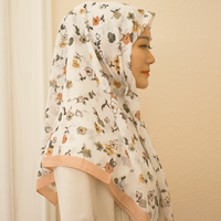 Nouveau Malaisien Hijab Carré Écharpe Tudung Bawal Coton Imprimé Foulard Fleur Géométrique Imprimé Châle Femmes Musulmanes Hijab