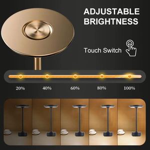 Rechargeable Creative <b>Table</b> <b>Lamps</b> for Home Office Restaurant Bar Decoration <b>Study</b> Touch Led Desktop Night Light - Product Image 2
